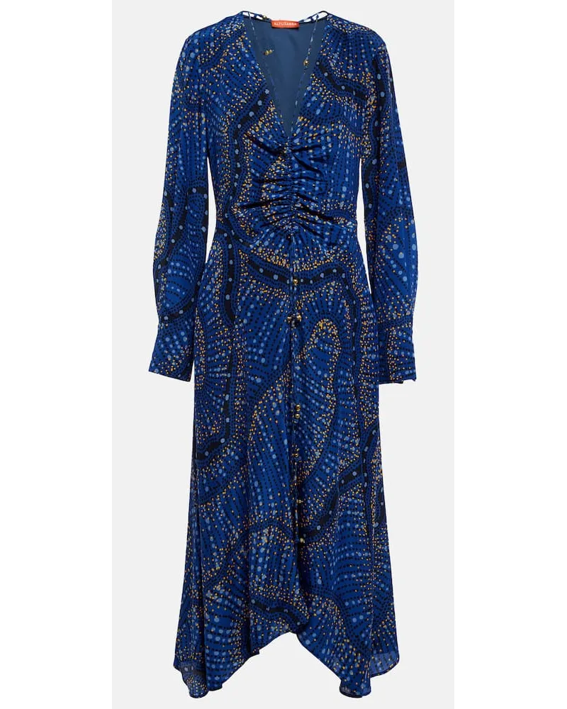 Altuzarra Kleid Mila aus Seide Blau