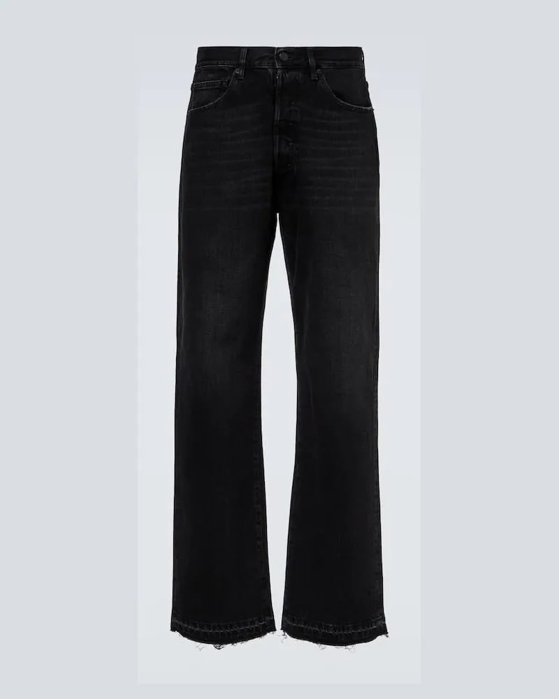 Maison Margiela Mid-Rise Straight Jeans Schwarz