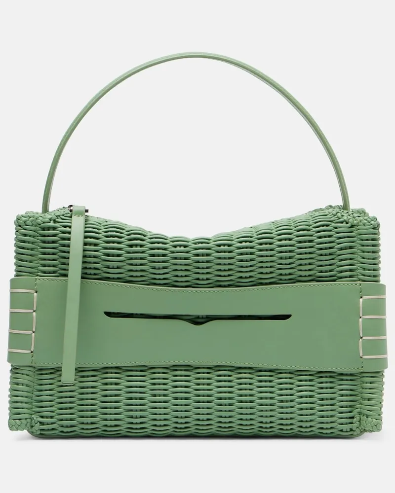 J.W.Anderson Henkeltasche Loafer aus Leder Grün