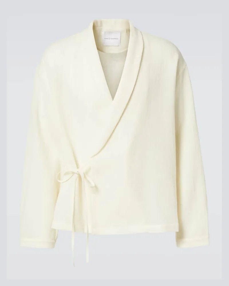 King & Tuckfield Hemd aus Wolle Beige