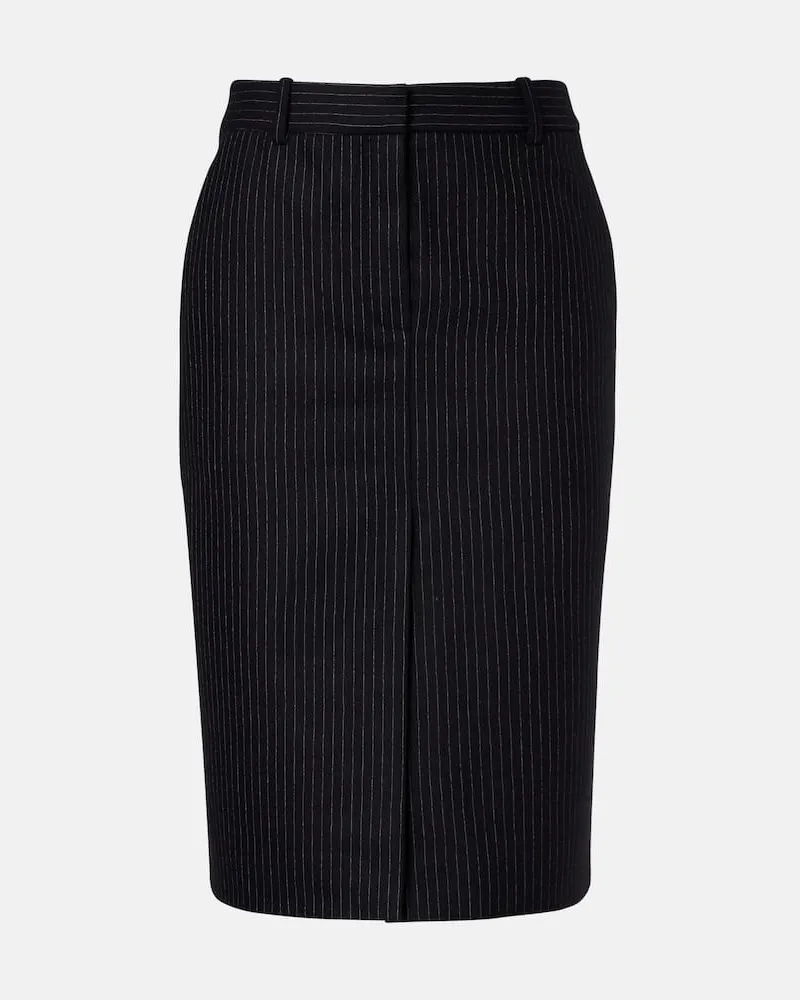 Nina Ricci Bleistiftrock aus einem Wollgemisch Schwarz