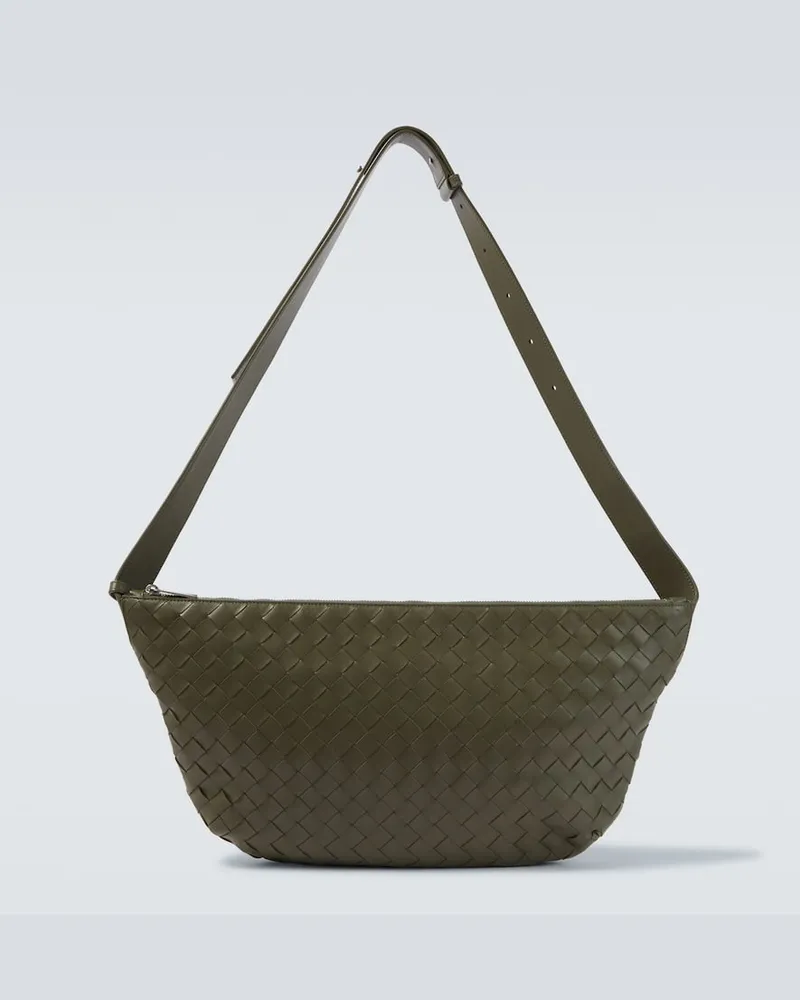Bottega Veneta Gürteltasche Intrecciato aus Leder Grün