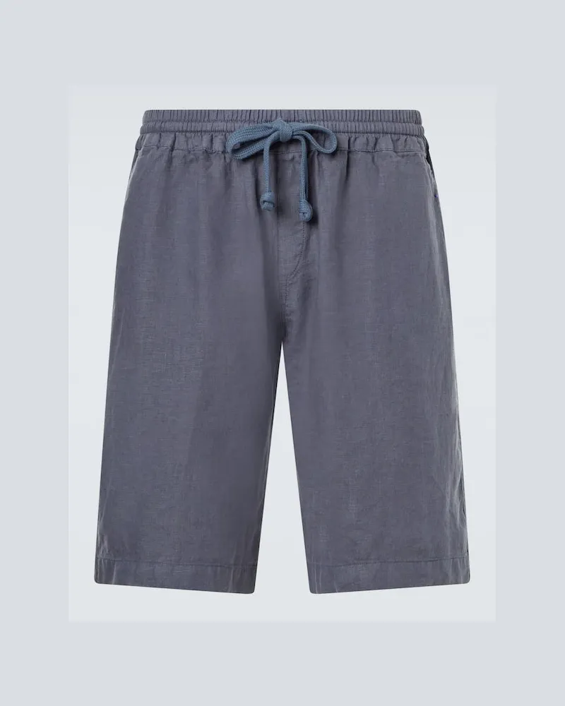 Fedeli Bermuda-Shorts Vico aus Leinen Grau