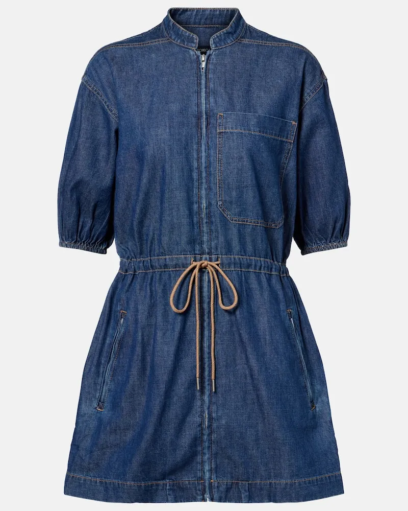 Veronica Beard Minikleid Akerman aus Denim Blau