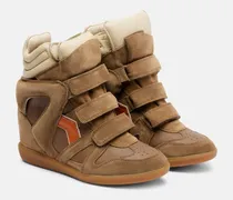 Wedge-Sneakers Bekett aus Veloursleder