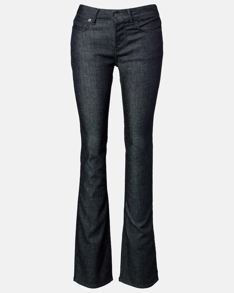Acne Studios Low-Rise Flared Jeans Blau