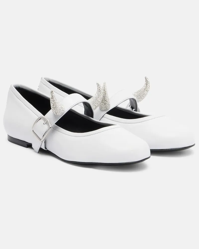 COPERNI X Disney® Mary-Jane-Ballerinas aus Leder Weiß