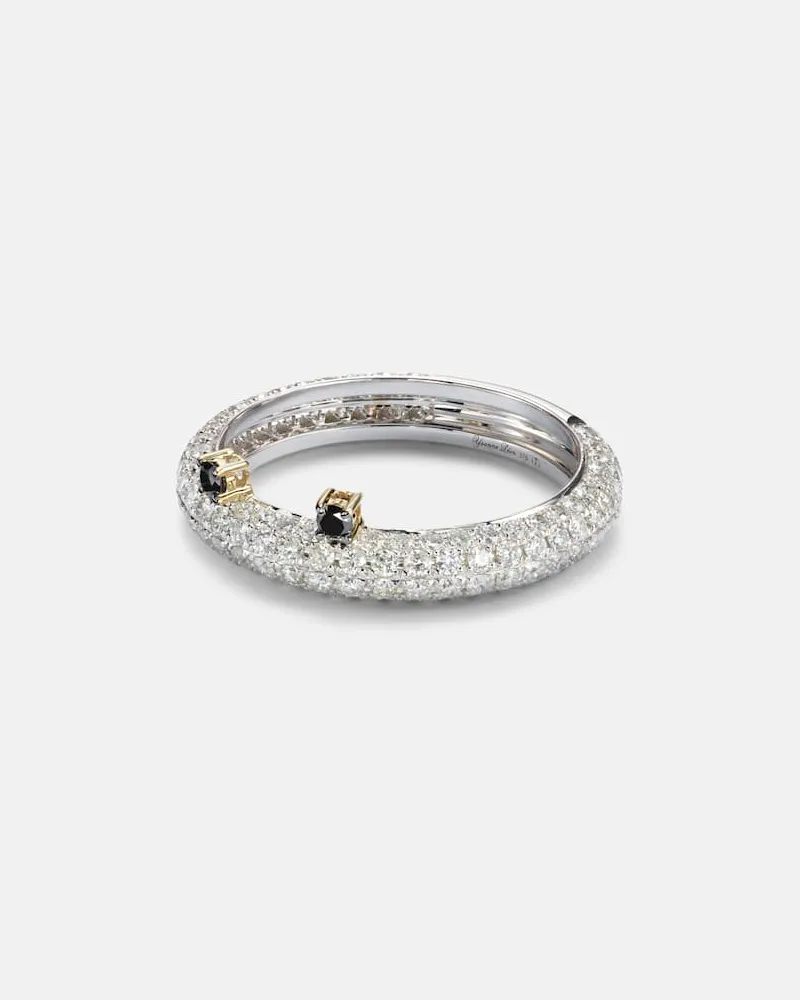 Yvonne Léon Yvonne Léon Ring aus 9kt Weißgold mit Diamanten Weiß
