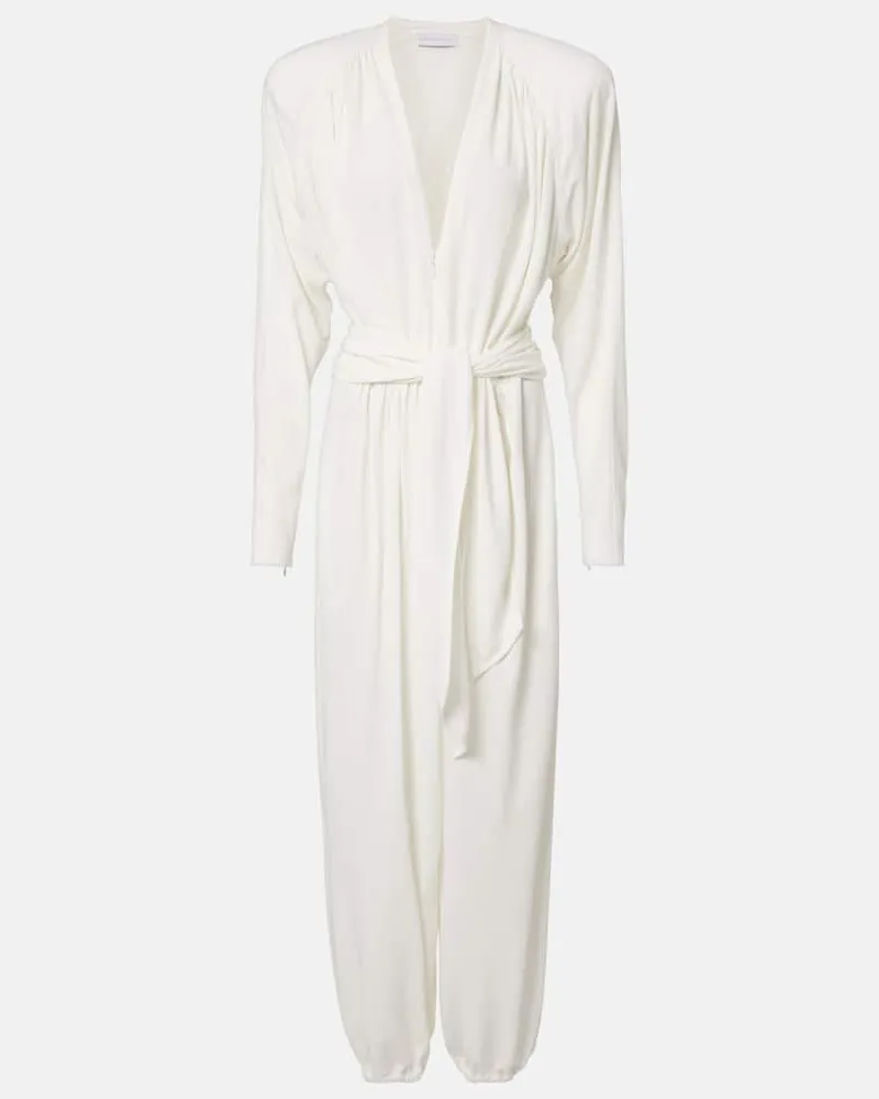 Stella McCartney Jumpsuit aus Crêpe-Jersey Weiß