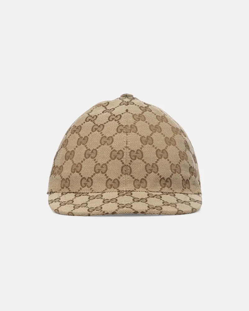 Gucci Baseballcap GG Supreme aus Canvas Beige