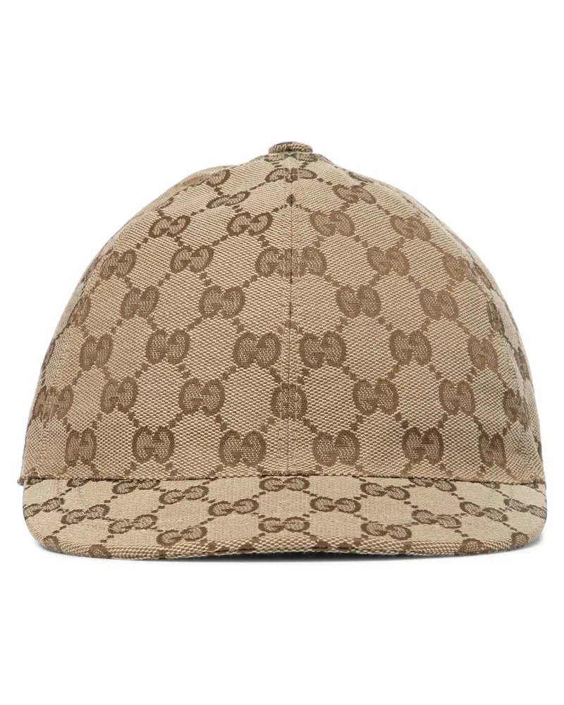 Gucci Baseballcap GG Supreme aus Canvas Beige