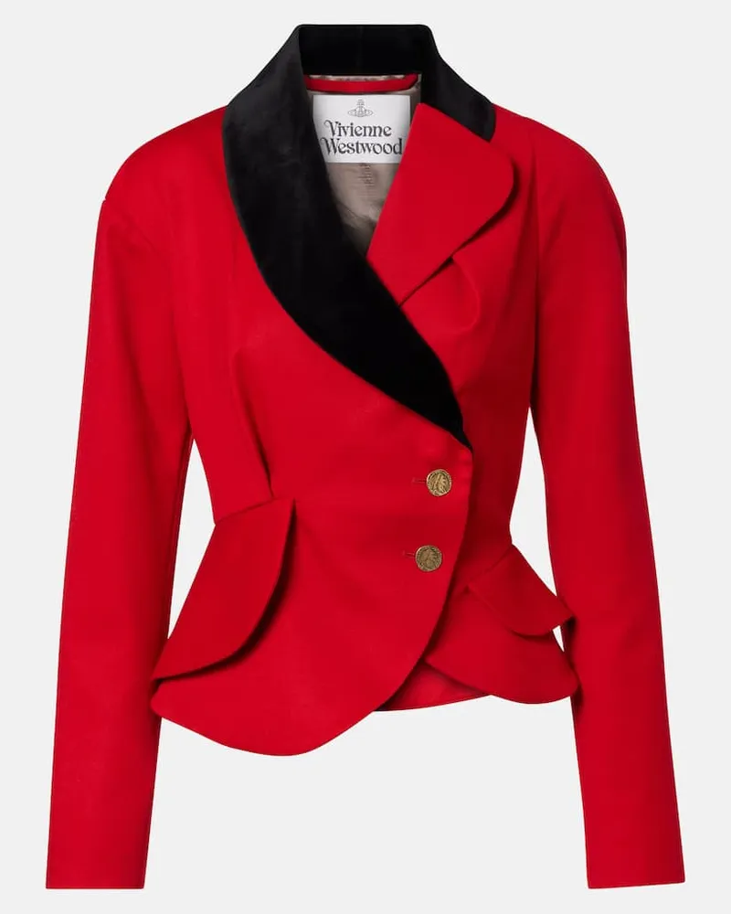 Vivienne Westwood Blazer Stormy aus Schurwolle Rot