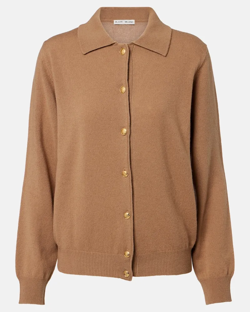 Blazé Milano Blazé Milano Cardigan Highland aus Wolle und Kaschmir Braun