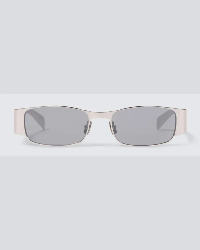 Saint Laurent Eckige Sonnenbrille SL 738 Silber