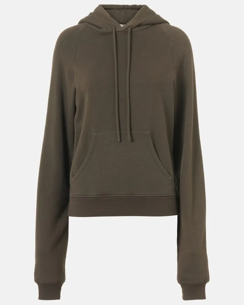 The Row Hoodie Timia aus Baumwolle und Kaschmir Braun