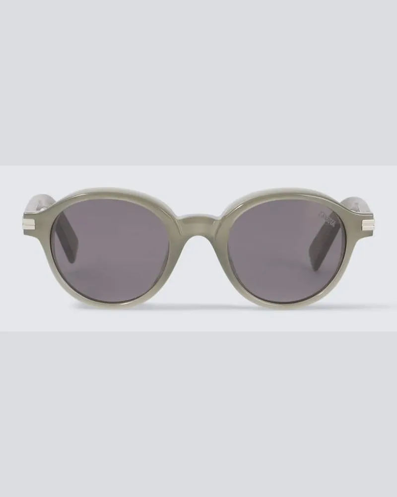 Ermenegildo Zegna Runde Sonnenbrille Grau