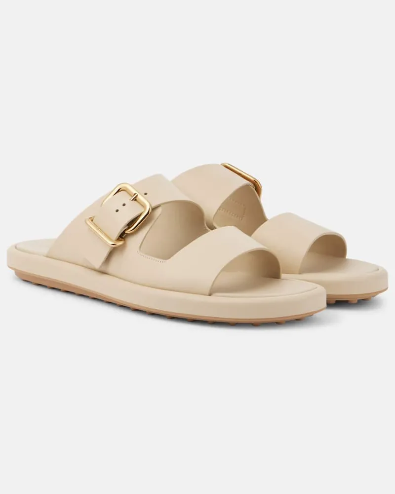 TOD'S Sandalen aus Leder Beige