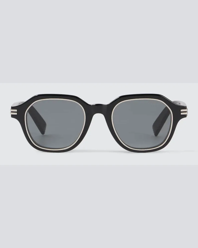 Ermenegildo Zegna Eckige Sonnenbrille Schwarz