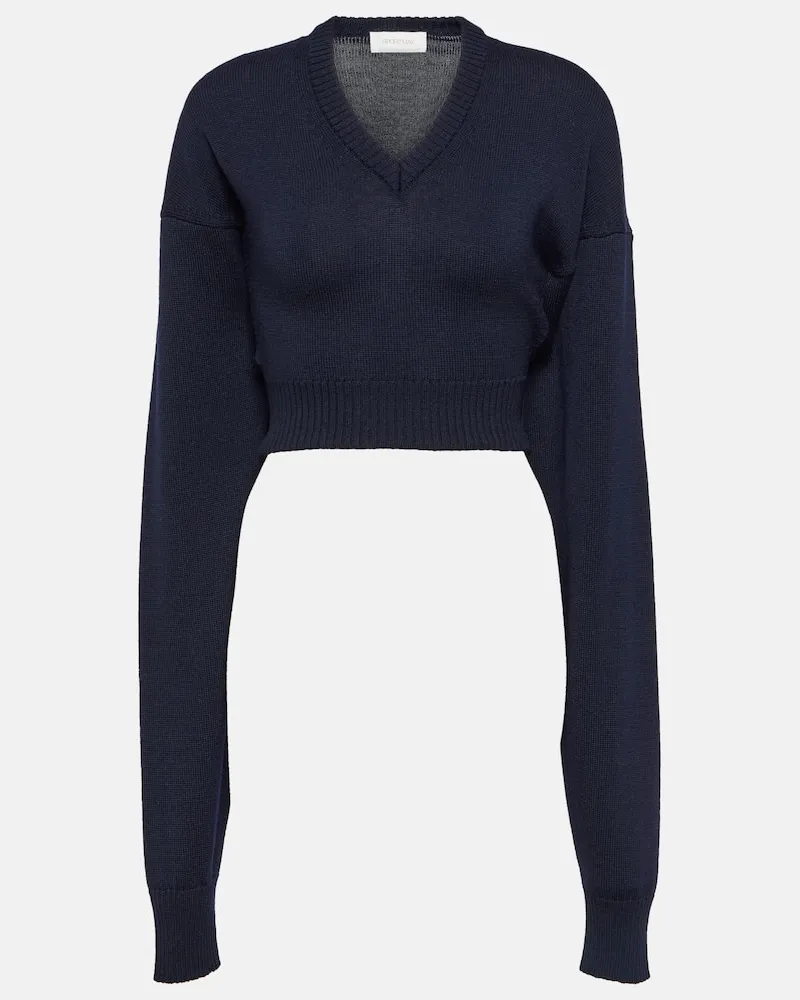 SPORTMAX Pullover Pomez aus Wolle Blau