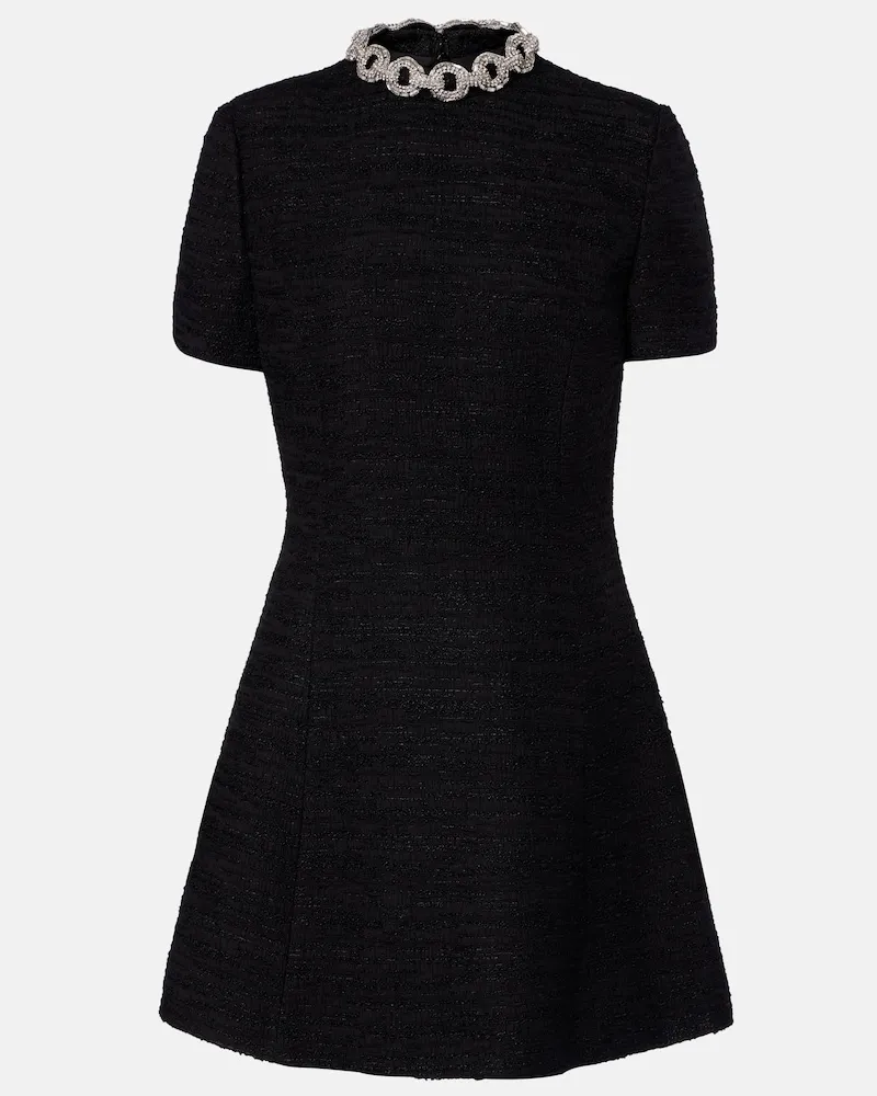 Valentino Garavani Minikleid mit Kristallen Schwarz