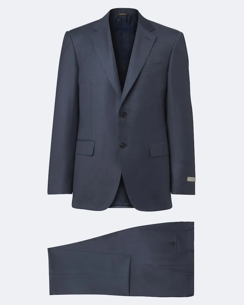 Canali Anzug aus Wolle Blau