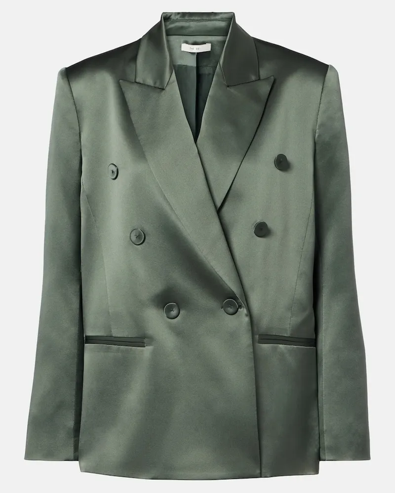 The Sei Blazer aus Seide Grün