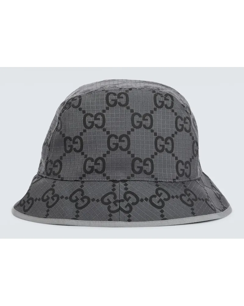 Gucci Hut GG aus Ripstop Grau