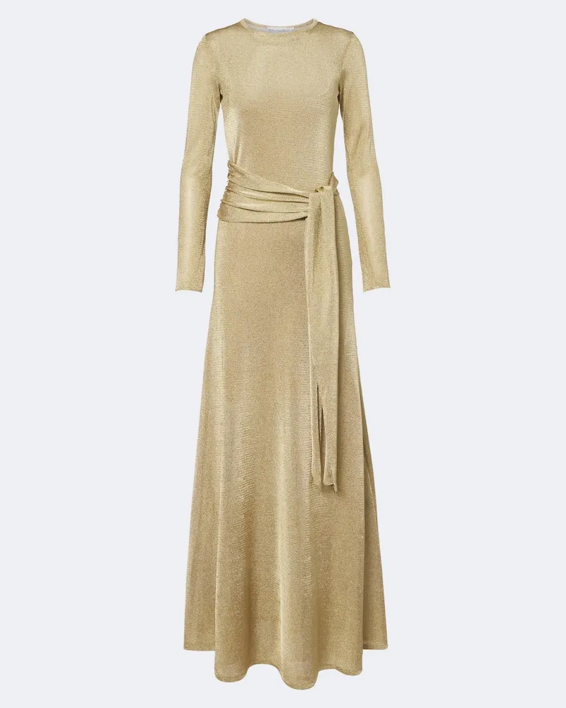 Oscar de la Renta Robe aus Strick Gold