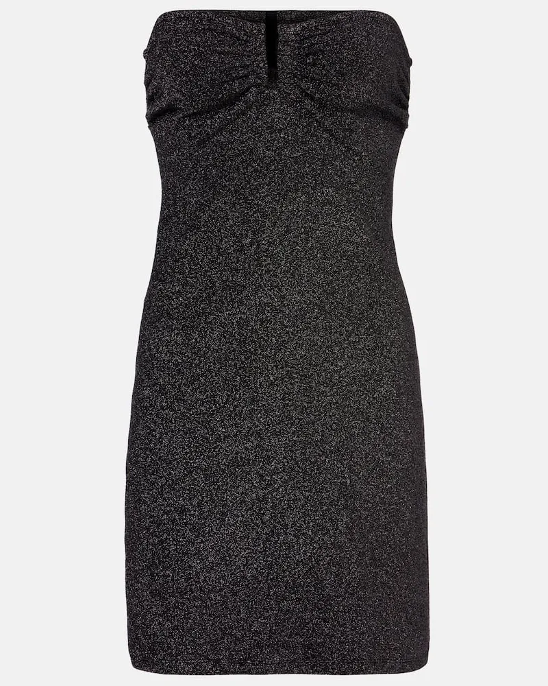 Eres Minikleid Bronzage aus Lurex Schwarz