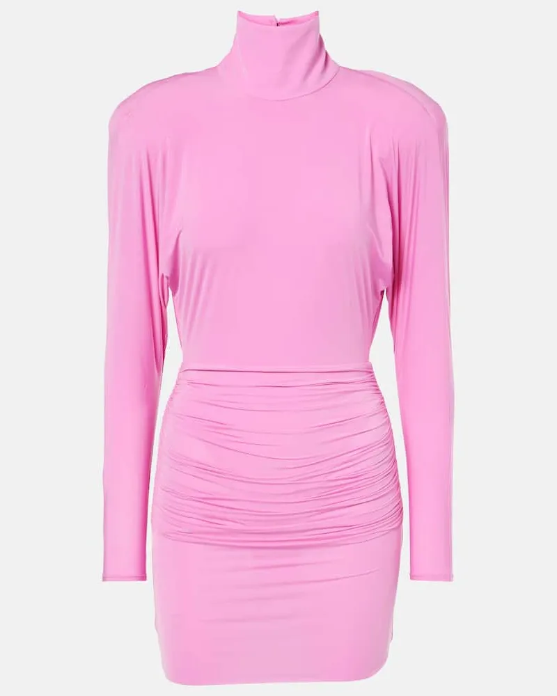 Alex Perry Minikleid aus Jersey Pink