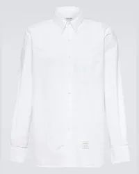 Thom Browne Oxford-Hemd aus Baumwolle Weiss