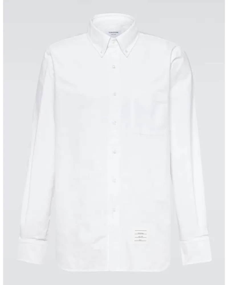 Thom Browne Oxford-Hemd aus Baumwolle Weiss