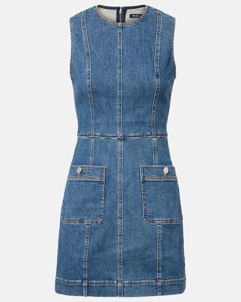Veronica Beard Minikleid Zaire aus Denim Blau