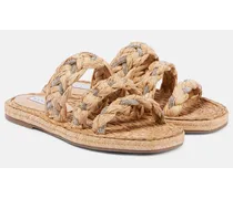 Verzierte Sandalen Costiera aus Bast