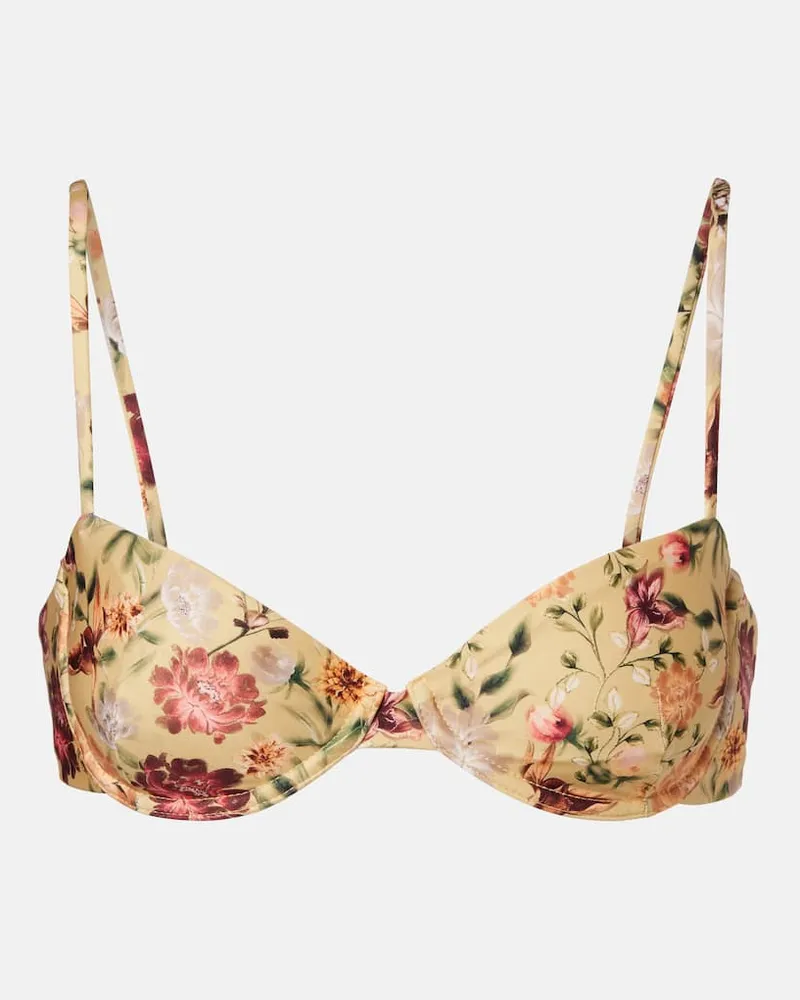 AGUA BENDITA Bikini-Oberteil Magdalena Gelb