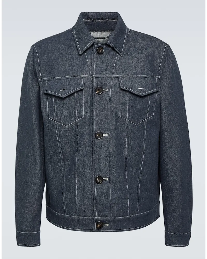 Loro Piana Jeansjacke Neive Blau