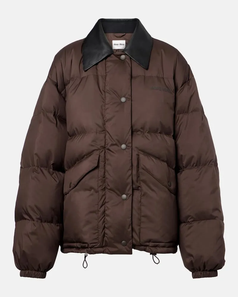 Miu Miu Daunenjacke Braun