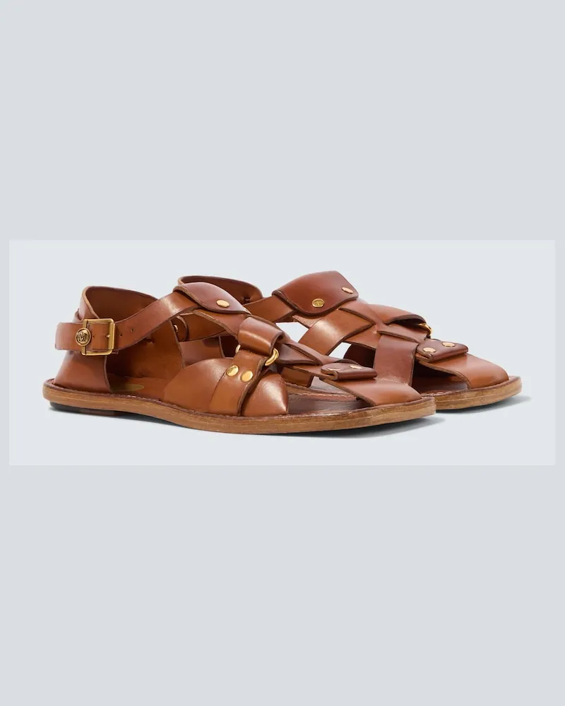 Versace Sandalen Souvenir aus Leder Braun