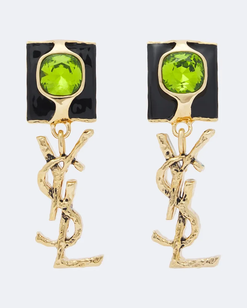 Saint Laurent Clip-Ohrringe Cassandre Gold