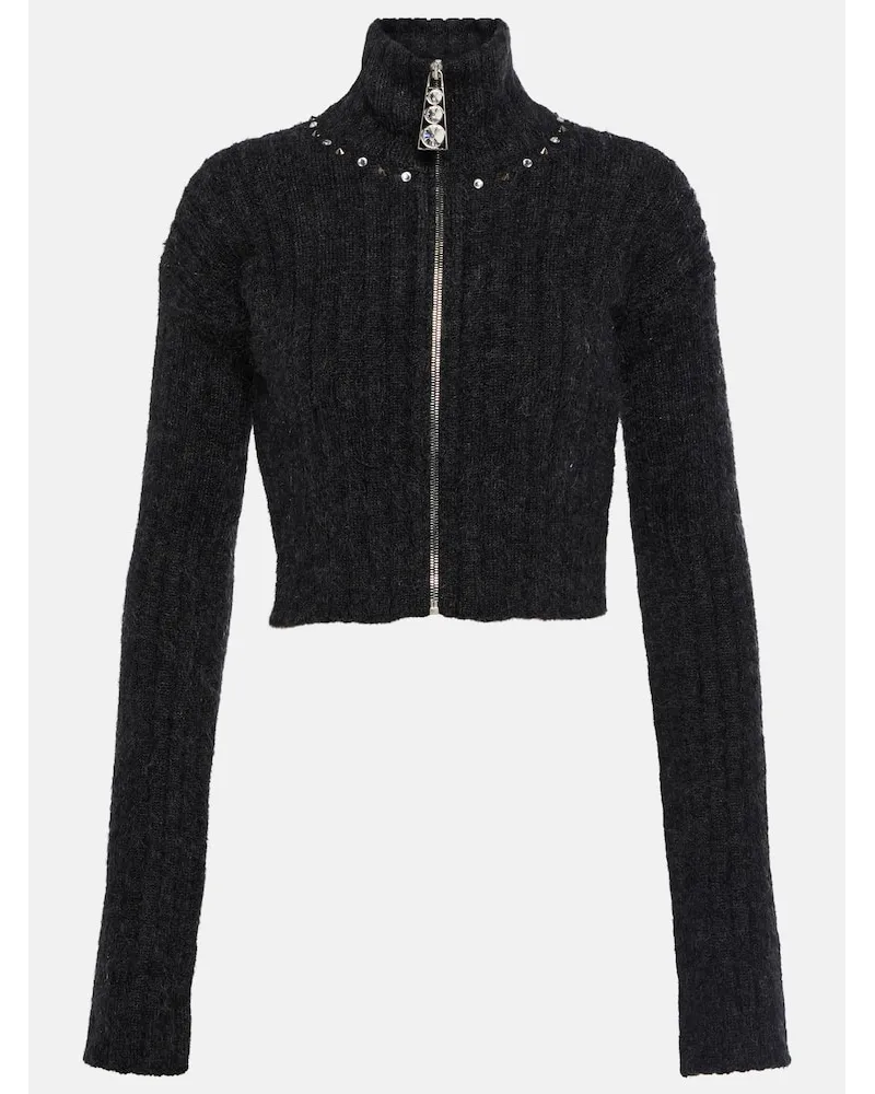 Alessandra Rich Pullover aus einem Wollgemisch Schwarz