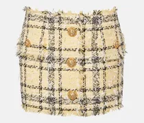Minirock aus Tweed mit Pailletten