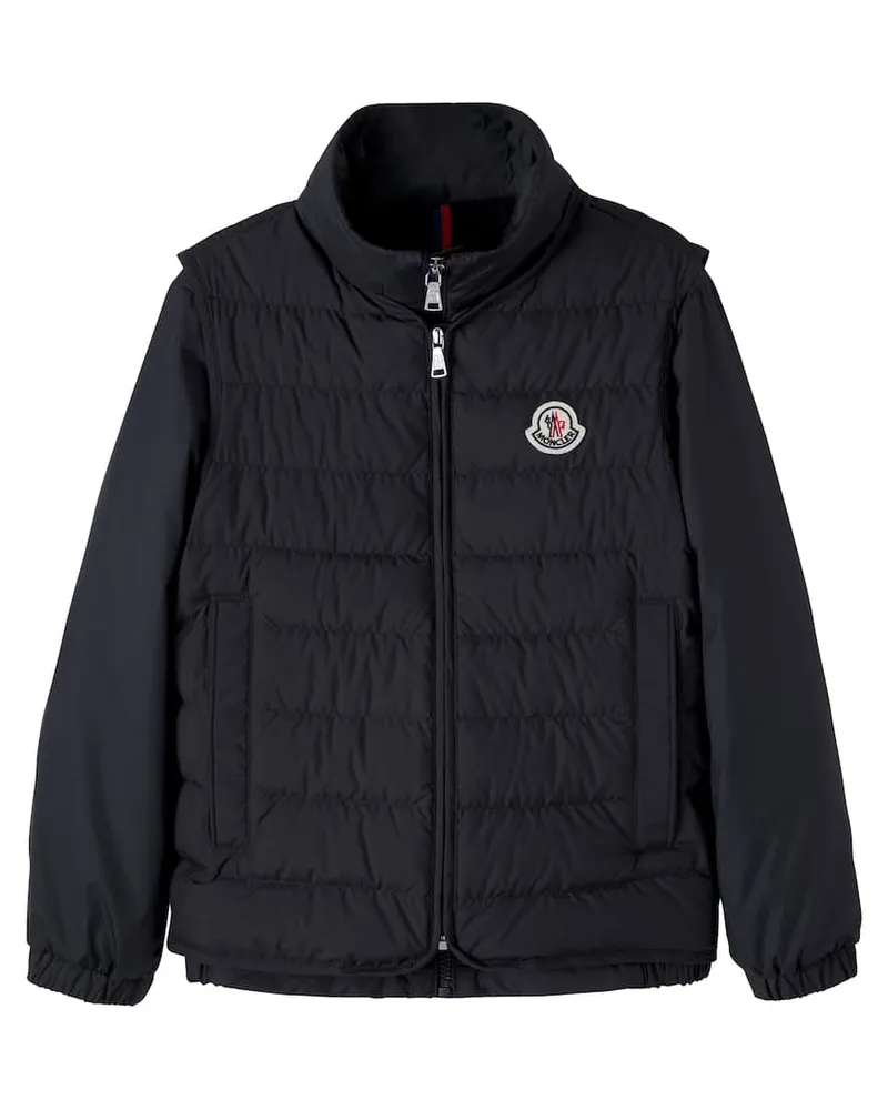 Moncler Set Gizem aus Jacke und Weste Schwarz