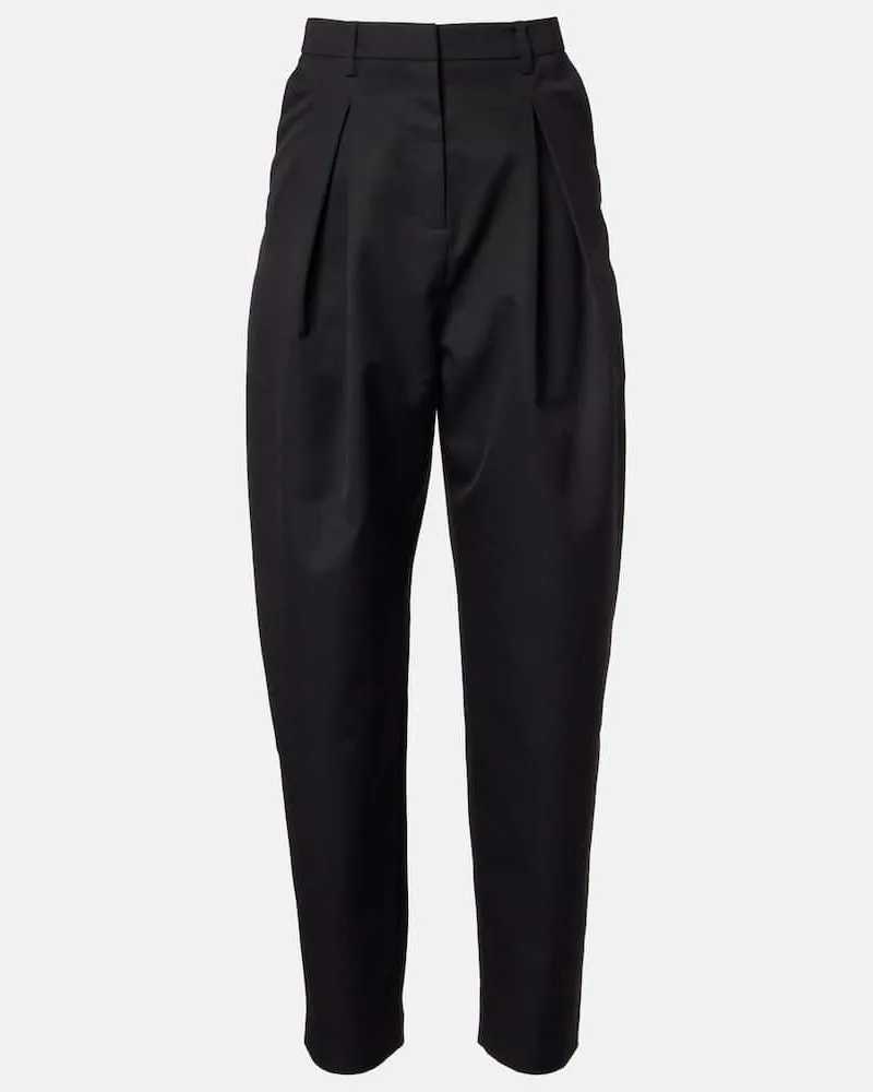 ROTATE Birger Christensen High-Rise-Hose Schwarz