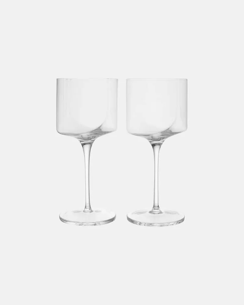 Zaha Hadid Design Set Hew aus zwei Weingläsern Transparent