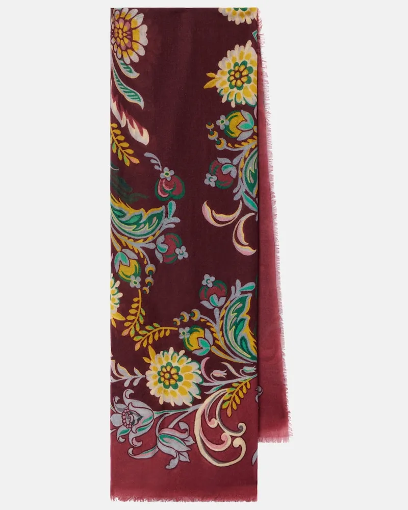 Etro Bedruckter Schal aus Kaschmir Multicolor