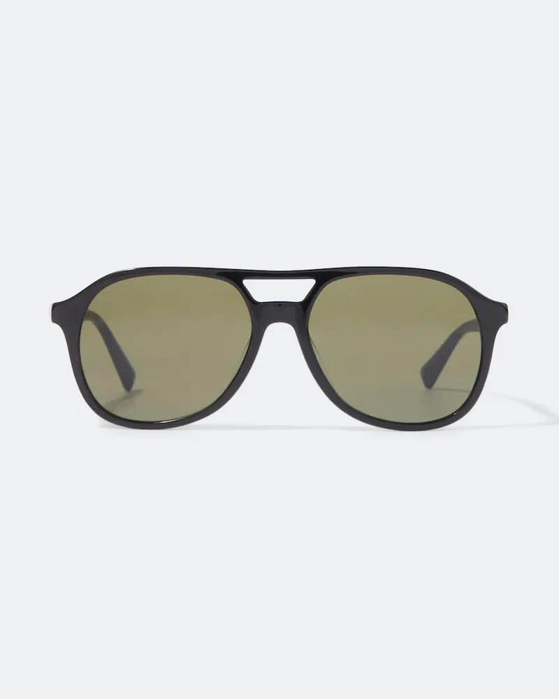 Brunello Cucinelli Sonnenbrille Navigator Schwarz