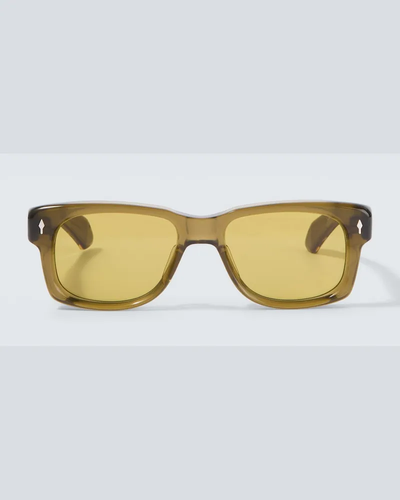 Jacques Marie Mage Eckige Sonnenbrille Fly Grün