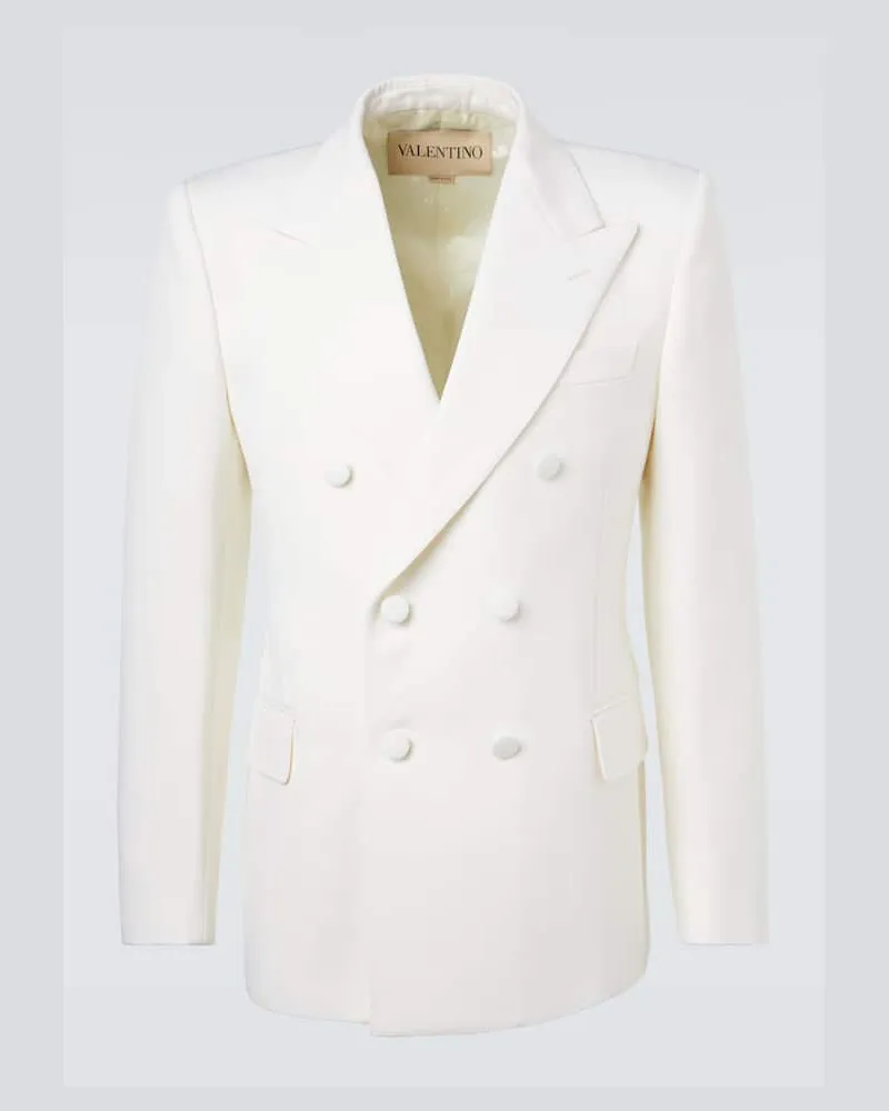 Valentino Garavani Blazer aus Schurwolle Weiß