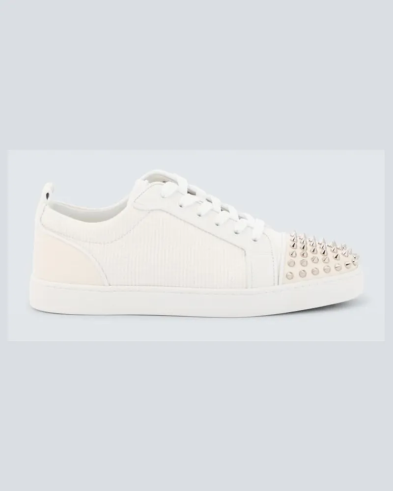 Christian Louboutin Sneakers Louis Junior Spikes Weiß