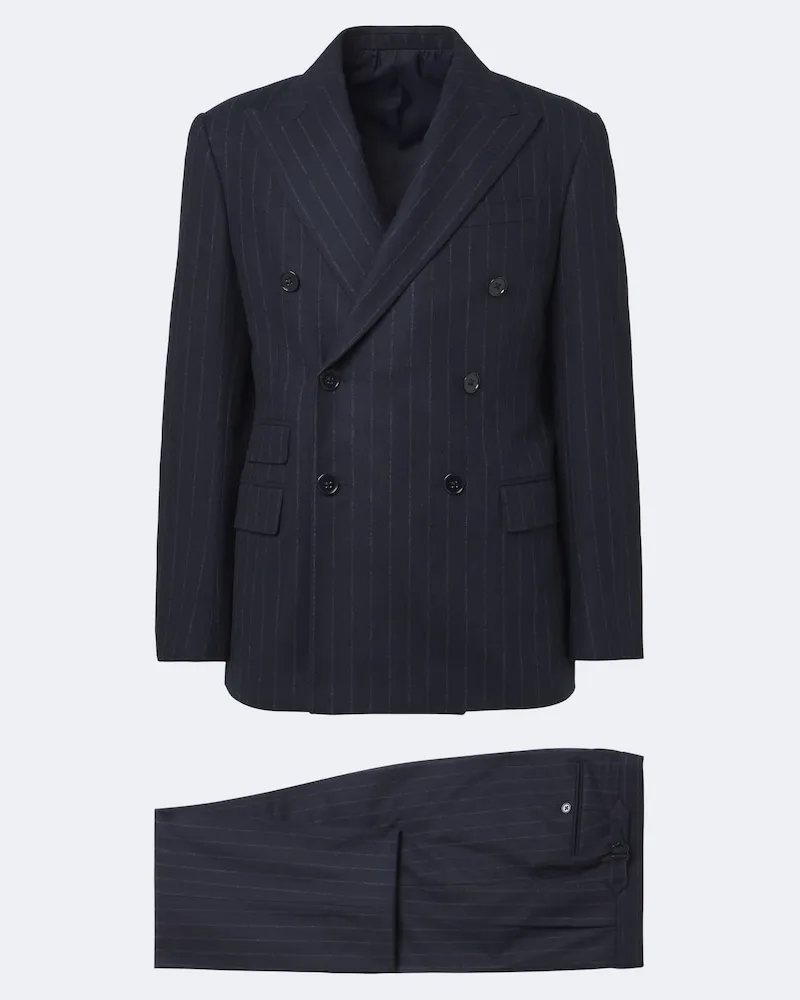 Ralph Lauren Anzug aus Wolle und Kaschmir Blau